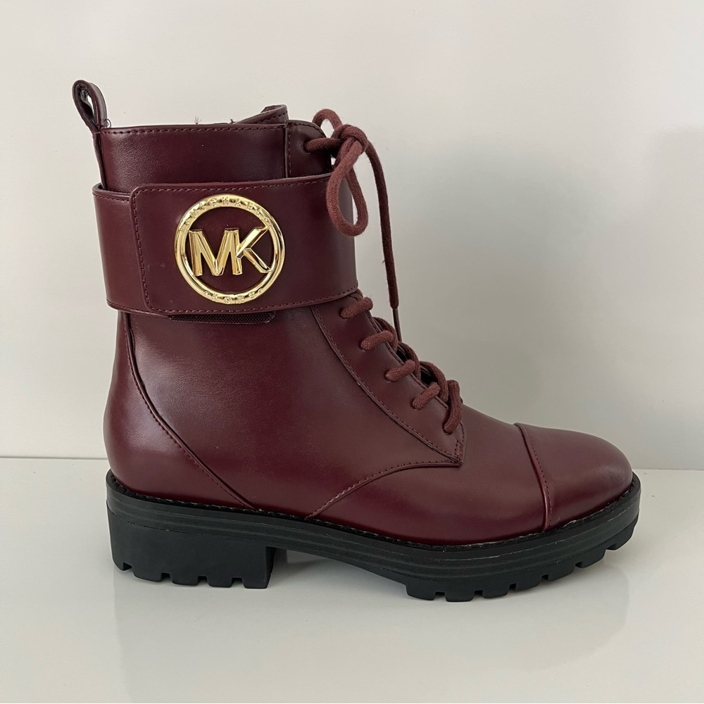 Michael Kors Burgundy Ankle Boots